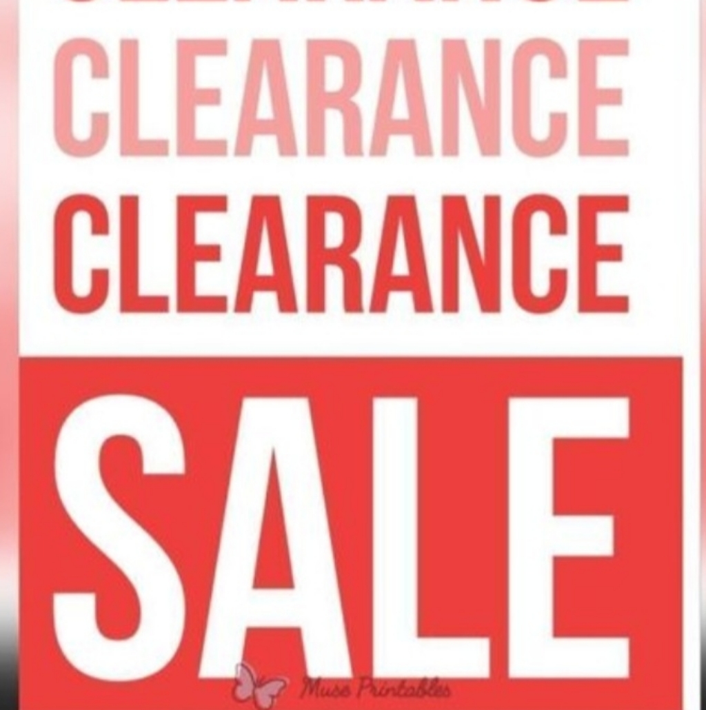 Clearance Sale Sign